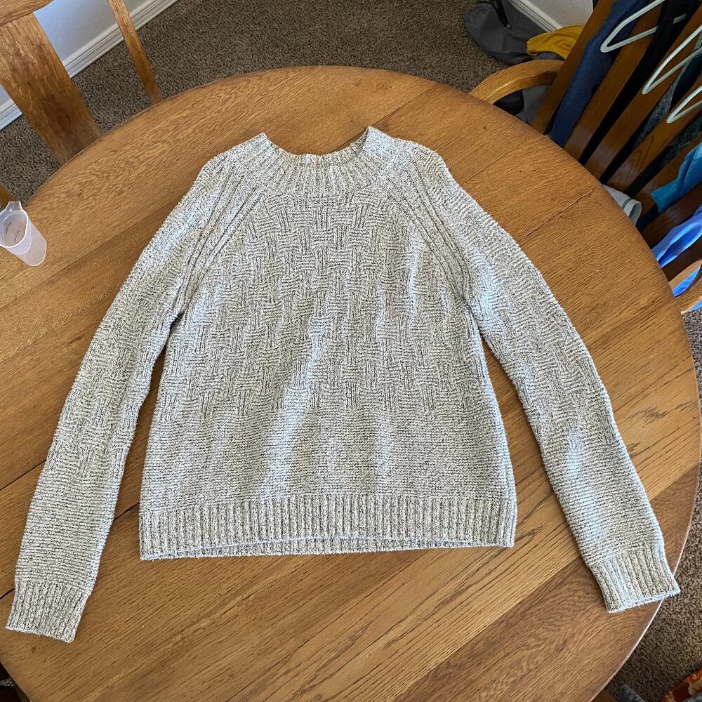 Large - Prana - Gray - Knit Sweater